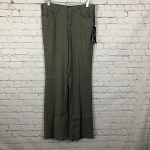 NYDJ linen blend pants size 4 green